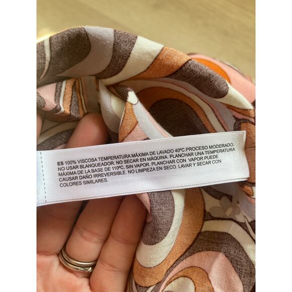 Denim & Flower Funky Print Buttondown Shirt, Size S - Picture 5 of 7